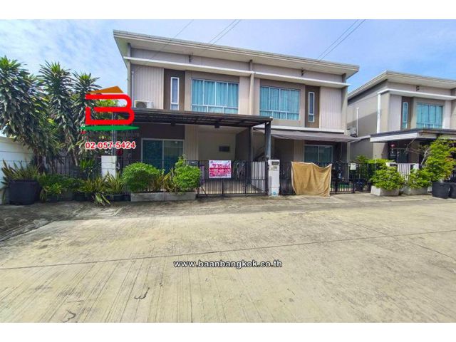 ทาวน์โฮม 2 ชั้น เนื้อที่ 23.2 ตร.ว. โครงการ พฤกษาวิลล์ รามอินทรา-พระยาสุเรนทร์ (สุเหร่าคลองหนึ่ง 13) ถนนพระยาสุเรนทร์ แขวงบางชัน เขตคลองสามวา
