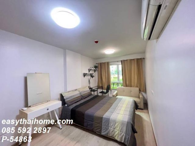 P-54863 คอนโดโซนบางจาก-อุดมสุข เอลลิโอ เดลเรย์ 1 นอน 1 น้ำ ใกล้ BTS อุดมสุข Line @easythaihome 085-592-2897