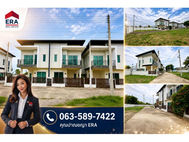 ขายโครงการบ้านแฝด แถมที่ดินเปล่า เนื้อที่รวม 329.4 ตรว. ติดถนนเพชรเกษม ใจกลางเมืองปราณบุรี