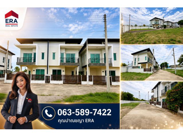 ขายโครงการบ้านแฝด แถมที่ดินเปล่า เนื้อที่รวม 329.4 ตรว. ติดถนนเพชรเกษม ใจกลางเมืองปราณบุรี