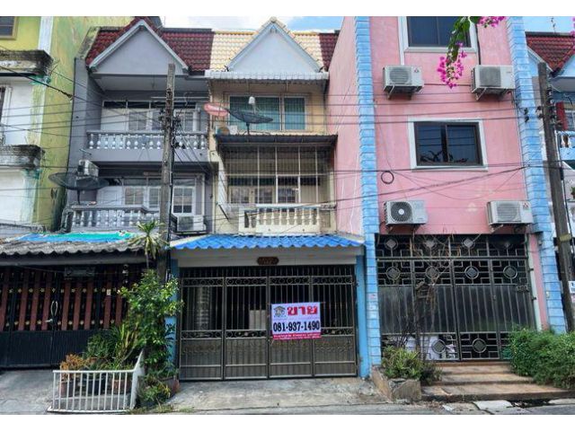 ขายทาวน์เฮ้าส์ ซอยลาดพร้าว 127 บางกะปิ เนื้อที่ 19 ตร.ว. 3 ชั้น 4 นอน 3 น้ำ