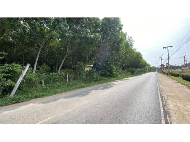 ขายที่ดิน ติดถนน ตรงข้ามหมู่บ้านจัดสรร ควนลัง หาดใหญ่ สงขลา 21ไร่ (2โฉนด)