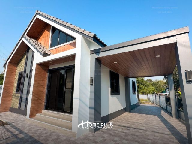 บ้านเดี่ยว ค่ายบางระจัน สิงห์บุรี บ้านใหม่สไตล์นอร์ดิก