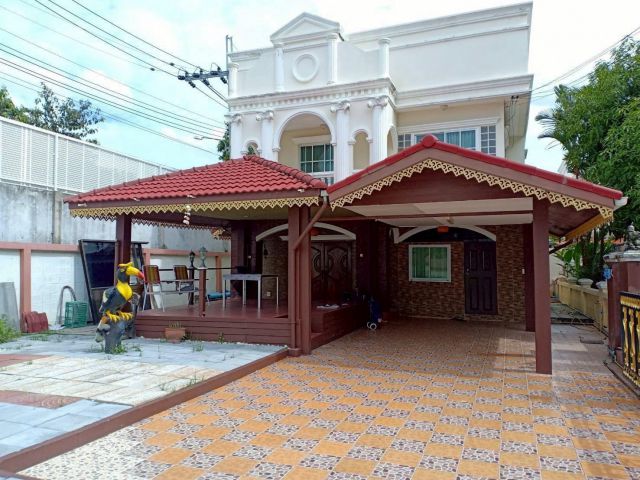 ขายบ้านเดี่ยว 2 ชั้น หมู่บ้านสวนหลวงวิลล์1 เฉลิมพระเกียรติ ร.9 บ้านหลังมุม