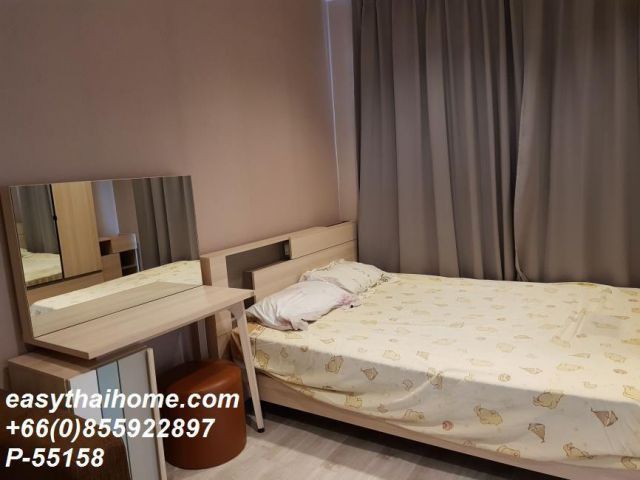 P-55158 | Ideo Mobi Sathorn (ไอดีโอ โมบิ สาทร) คอนโดให้เช่า ห้องสตูดิโอ วิวเมือง เฟอร์นิเจอร์ครบ พร้อมเครื่องซักผ้า