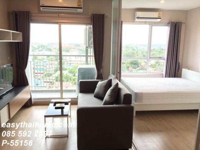 P-55156 ให้เช่าคอนโด เดอะ เทมโป แกรนด์ สาทร-วุฒากาศ ใกล้ BTS วุฒากาศ 1 นอน 1 น้ำ ชั้น 10 อาคาร A 30 ตร.ม. วิวเมือง