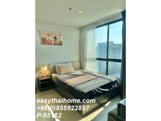 P-55152 | Elio Del Nest Udomsuk (เอลลิโอ เดล เนสท์ อุดมสุข) คอนโดให้เช่า ห้องสตูดิโอ ชั้นสูง วิวเมือง เฟอร์นิเจอร์ครบ