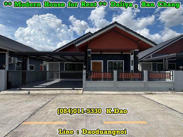 Diya Valley, Ban Chang +++ New & Modern House for Rent ++