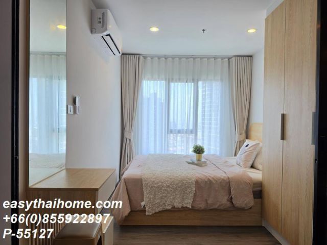 P-55127 | Regent Home Wutthakat (รีเจ้นท์ โฮม วุฒากาศ)  คอนโดให้เช่า 1 ห้องนอน ชั้นสูง วิวเมือง ทิศเหนือ เฟอร์นิเจอร์ครบ