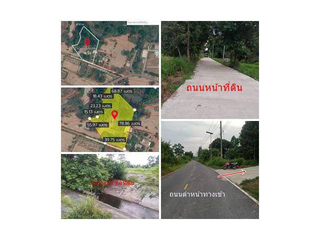 ขายที่ดิน 4 ไร่ ต.ท่ามะปราง ใกล้โรงเรียนวัดท่ามะปราง หลังติดลำราง หน้าที่ดินติดถนนปูนไร่ละ 3.5 แสน