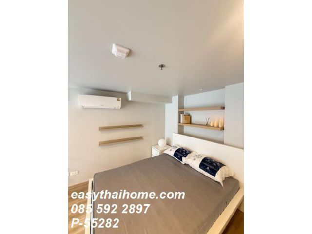 P-55282 ให้เช่า Duplex Culture Thonglor 1 ห้องนอน ชั้น 24 วิวเมืองสวย ใกล้ BTS ทองหล่อ Line: @easythaihome 085-592-2897