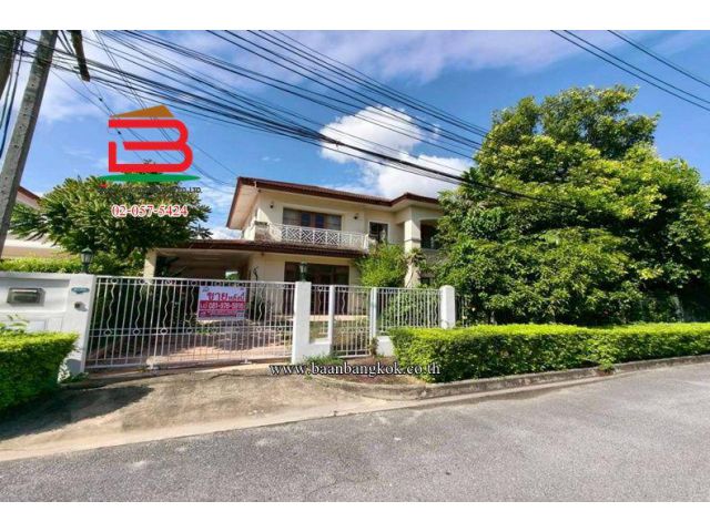 บ้านเดี่ยว หมู่บ้านนันทวัน วัชรพล (สุขาภิบาล 5 ซอย 28) เนื้อที่ 113.3 ตรว. ใกล้Big C สุขาภิบาล 5 ถนนสุขาภิบาล 5