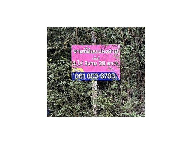 ขายที่ดินแปลงสวย 4 ไร่ 3 งาน 39 ตรว. (1,939 ตรว.) ที่ดินติดถนนสาธารณะ เป็นถนนคอนกรีต