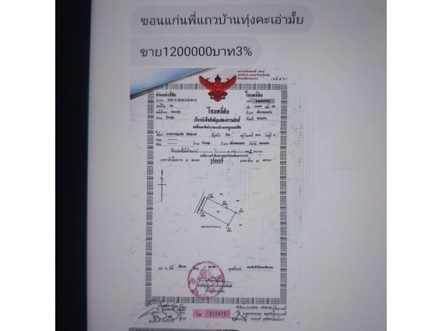เมืองขอนแก่นที่ดินพร้อมสิ่งปลูกสร้างเกือบ2งาน