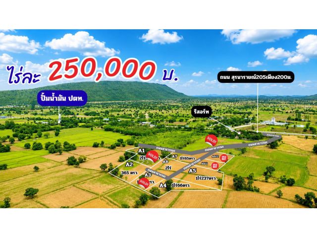 ที่ดิน วิวเขาเพนียด โคกสำโรง ลพบุรี