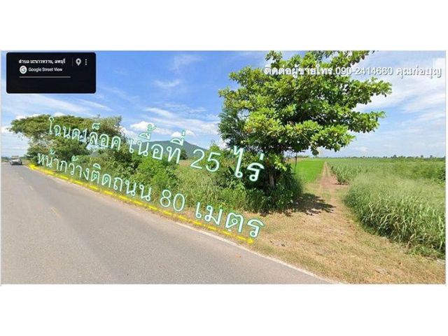 ขายถูกโฉนดที่ดินครุฑแดง เนื้อที่ 25 ไร่ ยกแปลงราคาไร่ละ 200,000 บ฿ เหมาะสร้างบ้านพัก, ทำสวน