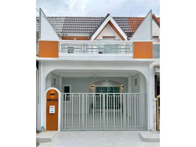 หมู่บ้านบัวทอง2 ติดรถไฟฟ้าสายสีม่วง สถานีคลองบางไผ่ ทาวน์เฮาส์ 2 ชั้น ตกแต่งใหม่พร้อมอยู่