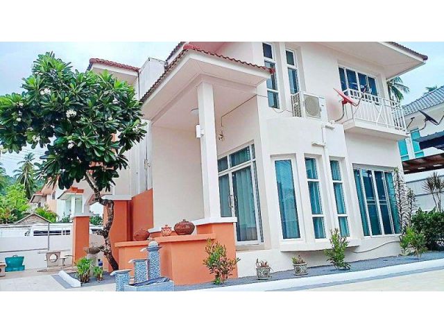 ตลาดสดศรีฟ้า 650ม. 68 ตร.ว. 153 ตร.ม.DIY ธูปะเตมีย์ เกาะสมุย Pool Villa บ้านเดี่ยว 2 ชั้น 3-4นอน