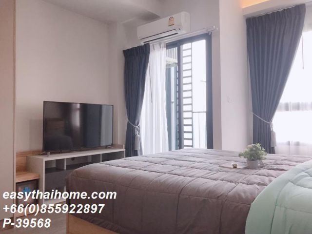 P-39568 | Ideo Sukhumvit 93 (ไอดีโอ สุขุมวิท 93)  คอนโดขาย ห้องสตูดิโอ ชั้นสูง วิวเมือง เฟอร์นิเจอร์ครบ พร้อมเครื่องซักผ้า ใกล้ BTS บางจาก