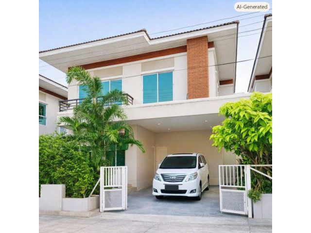 ลำลูกกาคลอง2 สะพานใหม่ เซียร์รังสิต BTSคูคต 2.19กม. บ้านเดี่ยว2ชั้น 200 ตร.ม. 49 ตร.ว. 3นอน 3น้ำ
