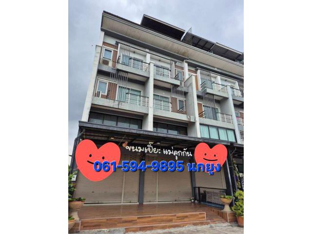 ขายอาคารพาณิชย์ 3.5 ชั้น เดอะเทรด รังสิต–คลอง 2 ติดถนน ทำเลค้าขาย พร้อมใช้งาน อาคารสภาพดี