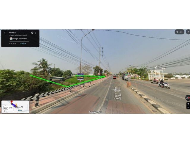 ขายที่ดิน 10-0-68.6 ไร่ ผังเมืองสีส้ม ย.5 บางรักพัฒนา บางบัวทอง นนทบุรี ตั้งอยู่ติดถนนวัดลาดปลาดุก เลยทางเข้าวัดลาดปลาดุ