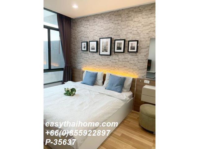 P-35637 | Ideo Blucove Sukhumvit (ไอดีโอ บลูโคฟ สุขุมวิท) คอนโดให้เช่า 2 ห้องนอน วิวเมือง เฟอร์นิเจอร์ครบ