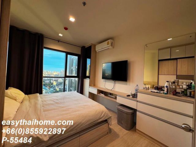 P-55484 | Life Sukhumvit 48 (ไลฟ์ สุขุมวิท 48) คอนโดให้เช่า 1 ห้องนอน ชั้นสูง วิวเมือง เฟอร์นิเจอร์ครบ