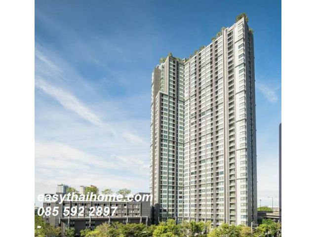 P-86051 ขายคอนโด เดอะ เบส พาร์ค เวสต์ สุขุมวิท 77 (1 นอน 25 ตร.ม.) ชั้น 1 วิวสวน ใกล้ทางด่วน Line ID: @easythaihome
