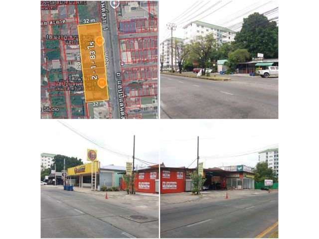 ขายที่ดินทำเลสวย 2-1-83 ไร่ ถ.ลาดพร้าว แฮปปี้แลนด์สาย 1 ใกล้สถานีรถไฟฟ้าบางกะปิ แขวงคลองจั่น เขตบางกะปิ กทม.