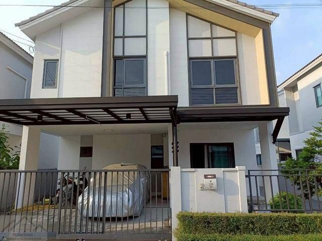 ให้เช่าบ้านเดี่ยว 2 ชั้น 40 ตรว. 4 ห้องนอน หมู่บ้าน SENSE บางนา-สุวรรณภูมิ ซอยกิ่งแก้ว 29 สไตล์สแกนดิเนเวียน สภาพใหม่พร้
