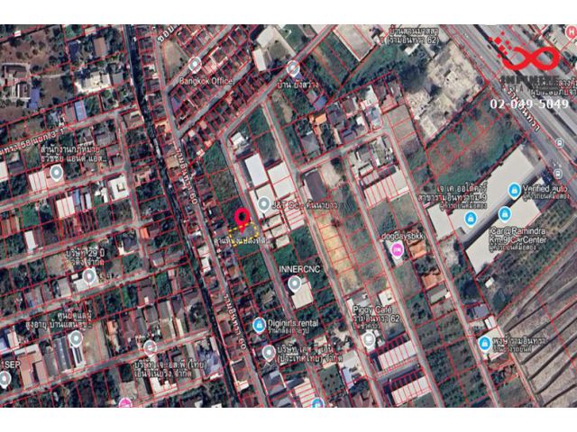 ขายที่ดินเปล่า 89ตร.วา ถนนรามอินทรา รามอินทรา62 ใกล้รถไฟฟ้าสายสีชมพู