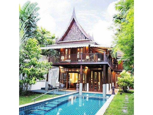 ให้เช่าบ้านเดี่ยวทรงไทย 2 ชั้น 160 ตรว. 5 ห้องนอน สุขุมวิท 101/1 พร้อมสระว่ายน้ำระบบเกลือ ตกแต่งพร้อมอยู่ ใกล้ BTS ปุณณว
