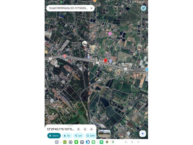 ที่ดิน54ตรว.เมืองฉะเชิงเทราติดถนน304