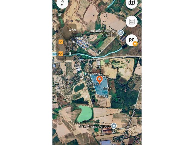 ที่ดินใกล้อ่างเก็บน้ำหนองฆ้อ เนื้อที่ 45-1-68ไร่ ไร่ละ 2.5ล้าน ต.หนองขาม อ.ศรีราชา จ.ชลบุรี ที่ดินแปลงสวยโฉนดเดียว