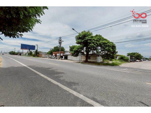 ขายที่ดิน 363 ตร.ว. ถนนสุขาภิบาล 2 - กาญจนาภิเษก ติดถนนใหญ่ แปลงมุม ใกล้สนามบินสุวรรณภูมิ