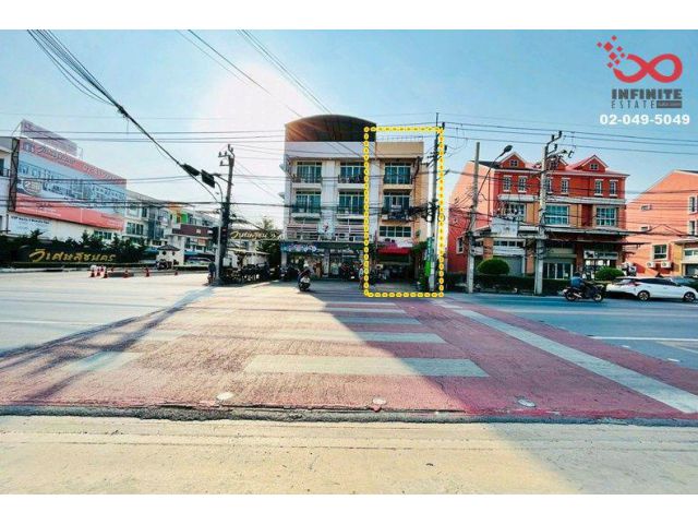 ขายอาคารพาณิชย์ 4ชั้น 35ตรว.ติดถนนประชาอุทิศ 90 ทุ่งครุ หน้าหมู่บ้านวิเศษสุขนคร 16