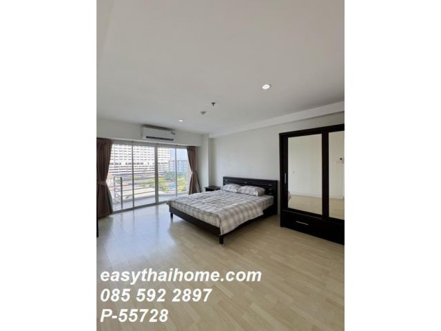 P-55728 (ห้องใหญ่ 97 ตรม. ชั้น 6 วิวสระ ให้เช่า) City Living Ratchada ใกล้ MRT ห้วยขวาง Line ID: @easythaihome