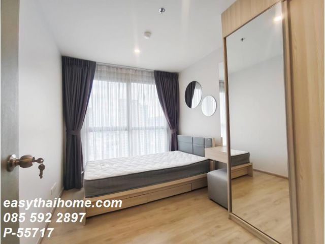 P-55717 2 ห้องนอน 47 ตร.ม. ชั้น 31 วิวเมืองกว้างแบบเปิดโล่ง! ห้องตกแต่งสวย บิวท์อินครบ IDEO O2 ใกล้ BTS บางนา & ไบเทค