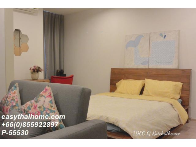 P-55530 ให้เช่า Ideo Q Ratchathewi (ไอดีโอ คิว ราชเทวี) | 1 ห้องนอน 1 ห้องน้ำ | วิวเมือง | เฟอร์นิเจอร์ครบ | ใกล้ BTS