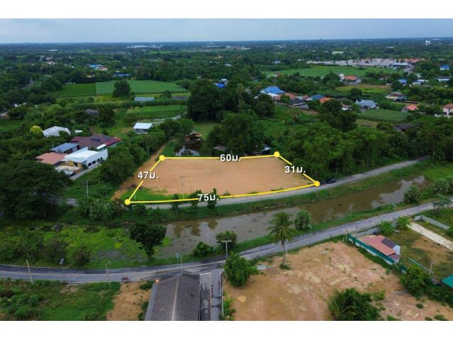 ขายที่ดิน 700 ตร.วา วังตะกู นครปฐม ถมแล้ว ติดถนน หน้ากว้าง 75 ม. ราคา 9.1 ล้าน