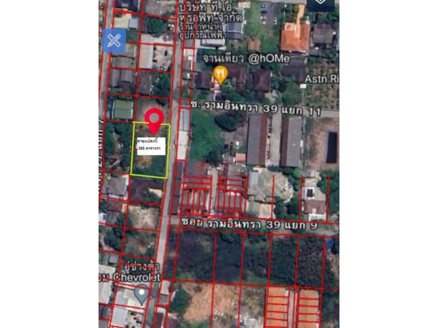 ขายที่ดิน ใกล้รถไฟฟ้าสายสีชมพู ซ.รามอินทรา 31 ขนาด 265 ตารางวา ถมแล้ว เหมาะสร้างบ้าน