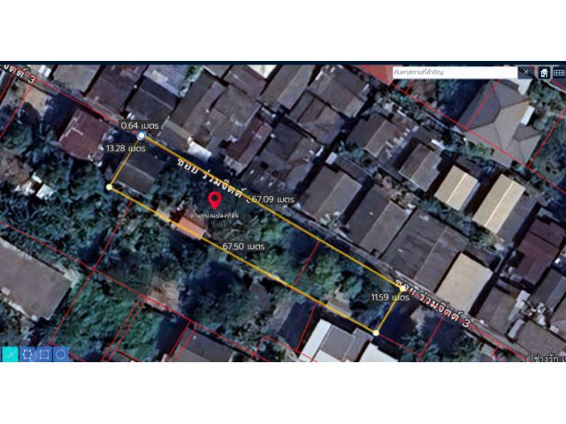ขายที่ดินเปล่าใจกลาง “ดุสิต” ซอยร่วมจิตต์ 3 ถนนพิชัย ผังสีน้ำตาล ย.8-6