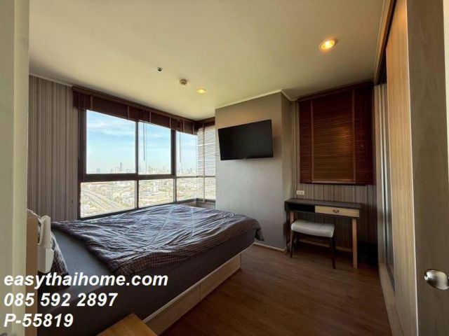 P-55819 ให้เช่าคอนโด (แต่งสวยสไตล์ Modern Warm Tone) U Delight Residence Riverfront Rama 3 ใกล้ BRT ปริวาส / ทางด่วน