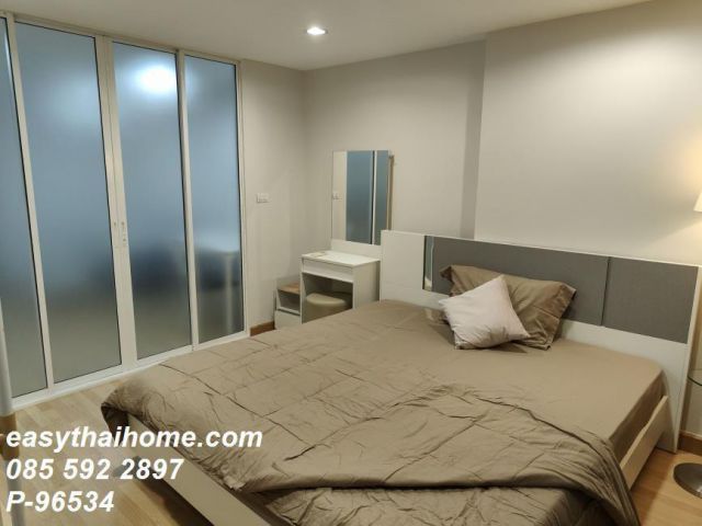 P-96534 ให้เช่าคอนโด (แต่งสวยสไตล์ Modern Minimalist) The Raffles ใกล้ MRT ลาดพร้าว / รัชดาภิเษก Line ID: @easythaihome