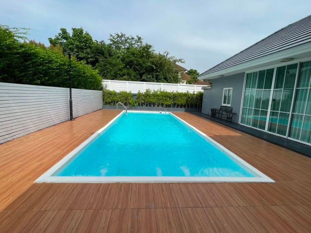 ขาย - เช่าบ้าน ขนาดพื้นที่ 1 ไร่ Pool Villa บ้านสวนเนรมิตร (ออเงิน-รามอินทรา) พร้อมเฟอร์นิเจอร์ แค่มีกระเป๋าใบเดียวเข้า