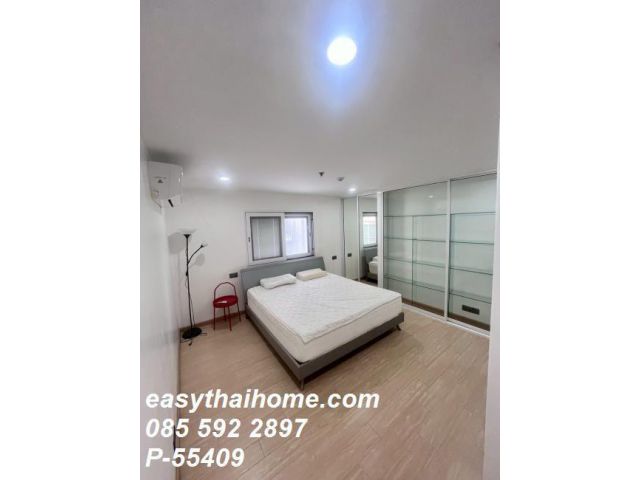 P-55409 ให้เช่าคอนโด (แต่งสวยสไตล์ Warm & Minimal โทนสีม่วงอบอุ่น) Top View Tower สุขุมวิท 59 ใกล้ BTS ทองหล่อ / เอกมัย