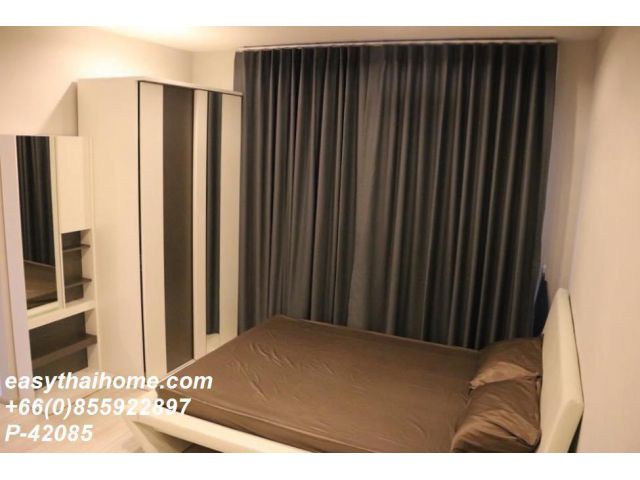 P-42085 ให้เช่า Ideo Mobi Sukhumvit Eastgate (ไอดีโอ โมบิ สุขุมวิท อีสท์เกต) | ห้องสตูดิโอ | วิวเมือง | เฟอร์นิเจอร์ครบ