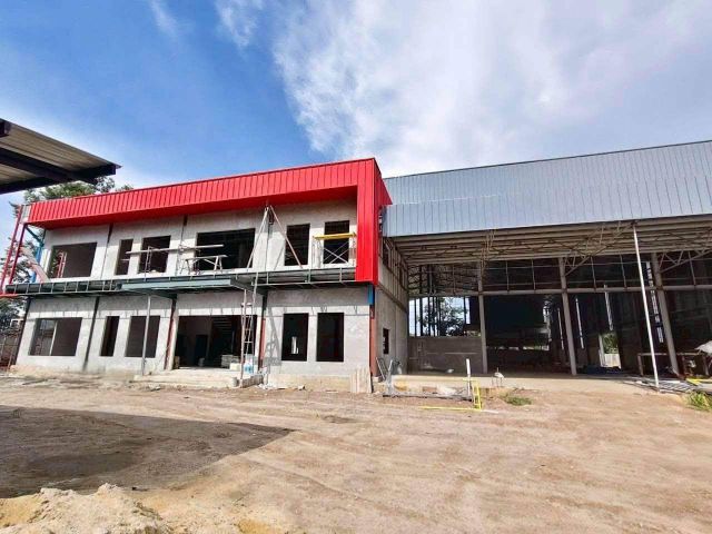 ขาย/ให้เช่าโรงงานใหม่ ใกล้นิคมเกตเวย์ซิตี้ ฉะเชิงเทรา ผังสีม่วงลาย