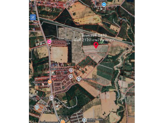 ที่ดิน35ไร่บ้านฉาง ระยอง ใกล้หาดพยูน